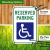 Reserved Parking South Dakota Handicap Parking Sign, 12x18 Inches, 55