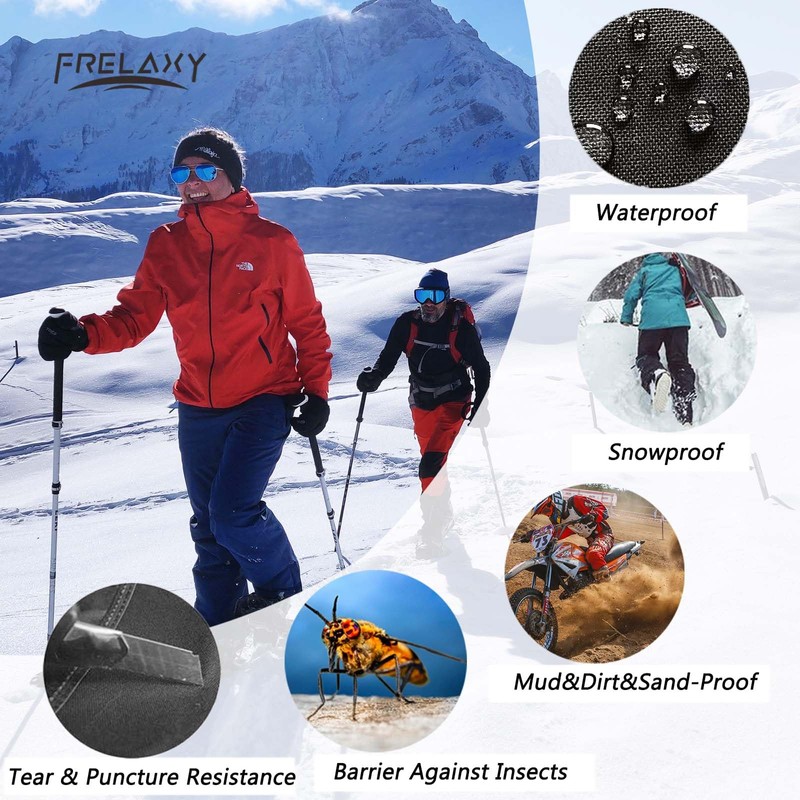 Frelaxy Leg Gaiters Ultra HIGH-Performance Hunting Gaiters, 100% Waterproof Hiking