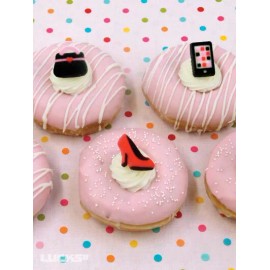 POSH BOXX Fancy Diva  Sugar Top Decor - Lipstick, Purse, Nail Polish, Shoes, 20 pk