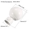 TA-VIGOR 2Pcs 29.5mm Inner diameter Curtain Rod Ball Finials, Decorative