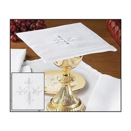 Linen Chalice Pall 100% Linen 7" SQ - Christian Brands Church Supply Pack of 3