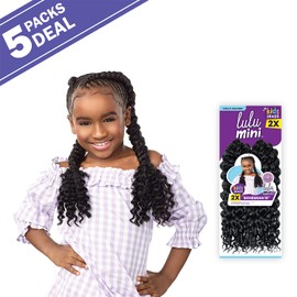LULUTRESS Sensationnel Crochet Braids Lulu Mini Fully Folded 2X Bohemian 10In (5-pack, 2)