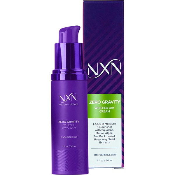 NXN Whipped Day Cream Face Moisturizer with Natural Retinol, Squalane & Grapeseed Oil - Anti Aging Facial Formula for Dry/Sensitive Skin