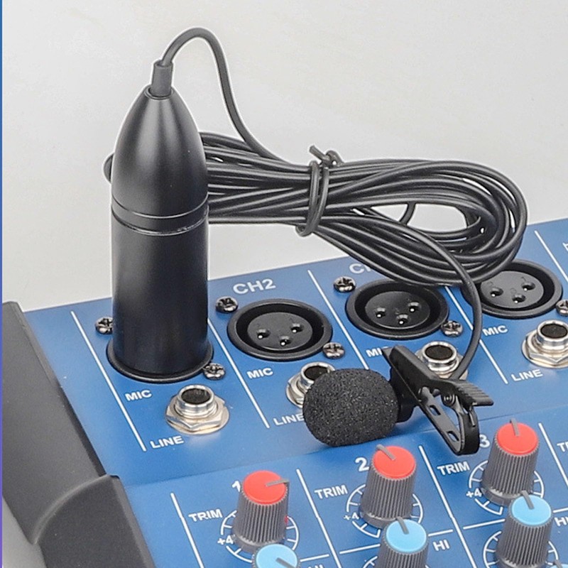 Goshyda Lavalier Microphone, Phantom Power, Omnidirectional Lapel Microphone with Noise