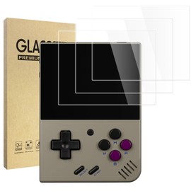 Hianjoo 3-Pack Screen Protector Compatible with Miyoo Mini+ / Mini Plus, [HD Clarity] [9 Hardness] [Anti-Scratch] Tempered Glass