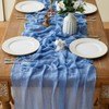 Sioipioi 10Ft Cheesecloth Table Runner 35x120 Inch Gauze Table Runner