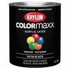 Krylon K05613007 COLORmaxx Acrylic Latex Brush On Paint for Indoor/Outdoor