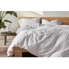 Coyuchi Organic Crinkled Percale Sheet Set, Alpine White (Twin)