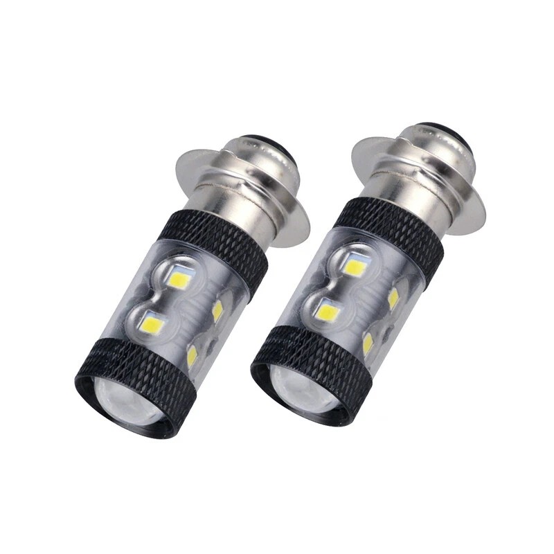 YCY 2Pcs 6000K White H6M LED Headlights For Yamaha YFZ450R