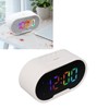 Digital Clock LED Alarm Big Digits Color Display Dimmable Adjustable