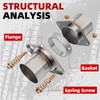 Exhaust Flange 3" Quick Exhaust Flex Spring Flanges with Bolts