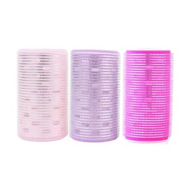 Bangs Curler 3-Piece Set, Easy to Use, Small Face Effect, Fluffy Hair, Easy Manual Curler, Lazy Bao Province, Natural Beginner, Korean Style, Extra Large, Easy to Wrap Aluminum Core Heated (Pink +