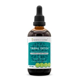 Tribal Detox Alcohol Extract Turmeric, Dandelion, Milk Thistle, Burdock, Cleavers, Cranberry, Goldenrod, Green Tea. Glycerite Tincture, Cleansing Action Formula (4 fl oz)