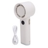 Handheld Fan LED Display Power Adjustable Portable Fan Night Light