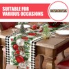 TOVINANNA Christmas Table Runner Elegant Holiday Tablecloth for Dining and