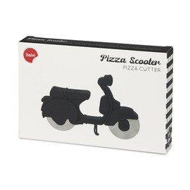 balvi Pizza Cutter Scooter Black Plastic/Stainless Steel