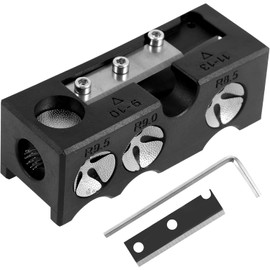 LimCryspp Herramienta de reparación de Puntas de Billar Profesional 11 en 1 para Tacos de Piscina, reparación de Puntas de Billar, de aleación de Aluminio, Herramienta de reparación con Llave (Negro)