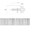 M10 Anchor Bolts for Concrete Masonry Self Tapping Hex Bolt