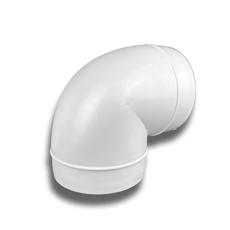K-TECH-PRO 90° Elbow Pipe Elbow 90° PVC Round Ventilation Exhaust