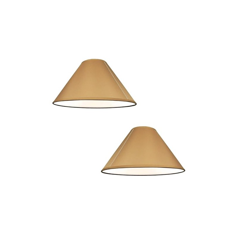 Pack of 2 - Empire Cotton Coolie Lamp Shades for