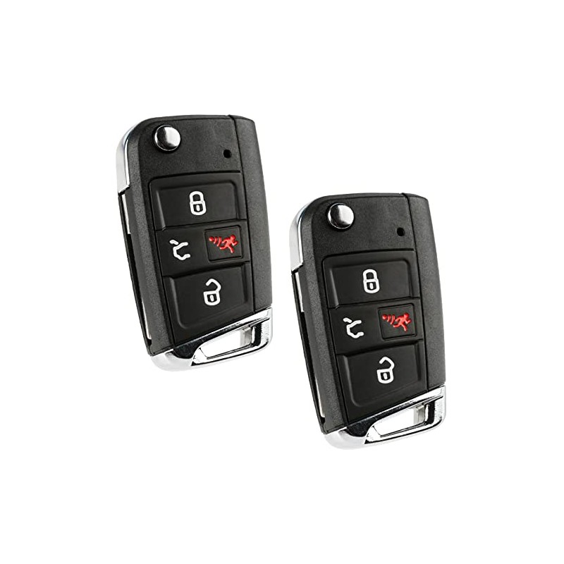 2x Keyless Option Remote Key Fob Shell Case Cover For