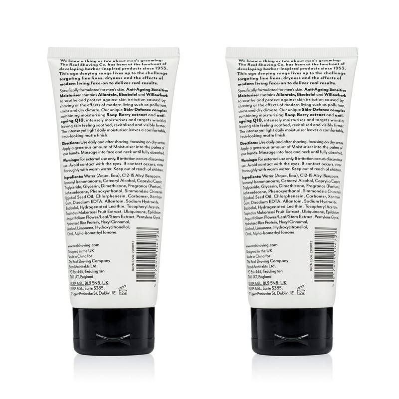 The Real Shaving Company Anti-Ageing Sensitive Moisturiser - Moisturises &