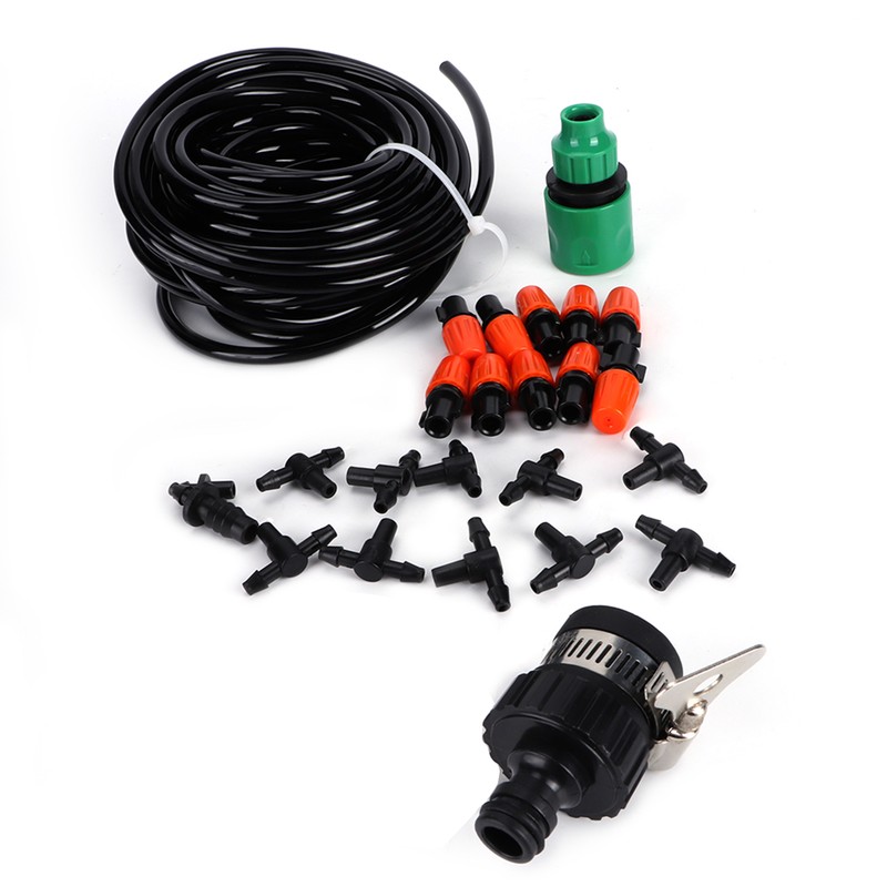 10m Drip Irrigation System Automatic Watering Garden Greenhouse Agriculture Hose