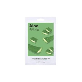 Missha Airy Close-fitting Sheet Mask 19g (Aloe) / 미샤 미샤 에어리 밀착 시트 마스크 19g (알로에)