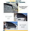 Trumgeta 4-in-1 Front Window Sun Shades Fit for Toyota Tacoma