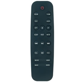 Replacement Remote Control Commander Compatible with Nakamichi NK12 400W 38" Surround Sound Soundbar