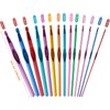 Crochet Hooks Set, Aluminum Handle Knitting Needles for Arthritic Hands,