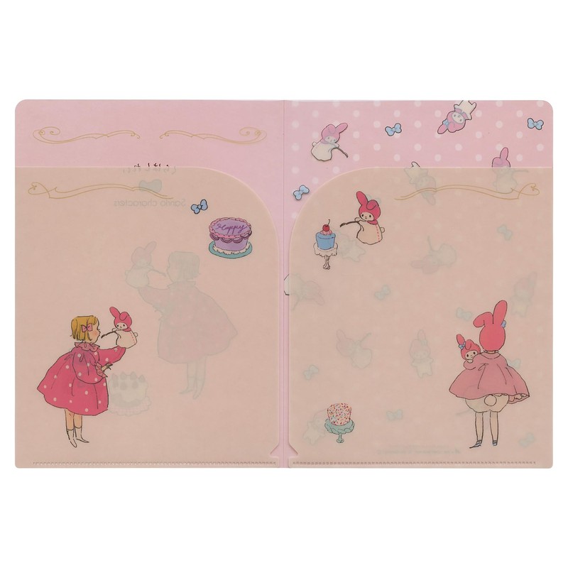 My Melody [A5 Clear File] Clear File W A5/Kurashirei Sanrio