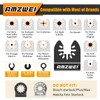 AMZWEI 6PCS Hook Knife Oscillating Multi Tool Blade, Triped-Edge Push