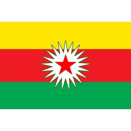Flags Importer Kurdistan Revolution Flag Banner 3x5Ft Kurdish Anarchist Kurds Liberation