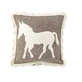 Arcadia Home Horse Cushion Cover in Hand Felted Wool
