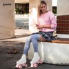 jessie Women Roller Skates with Light Up Wheels Stylish White