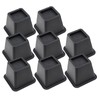 Ihomepark Bed Risers 4 Inch Heavy Duty, Square Furniture Frame