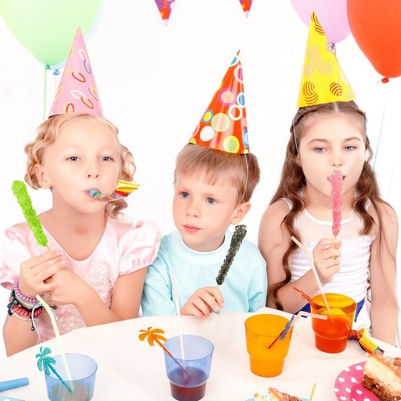 Extra Large Rock Candy Sticks: 144 Black Rock Candy Sticks