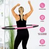 Weighted Hula Hoop for Adults - 2.8lb Detachable Exercise Hoop