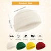 SATINIOR 4 Pieces Trawler Beanie Watch Hat Roll up Edge
