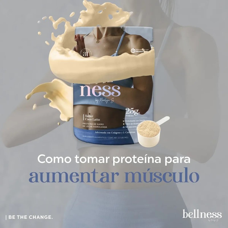 Proteína Hidrolizada Bellness, 25g Prot. 31 Servs, 0 Carbs