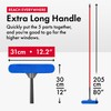 Tyroler 2-in-1 High Window Cleaner Squeegee | 12"-80" Anti-Rust Handle