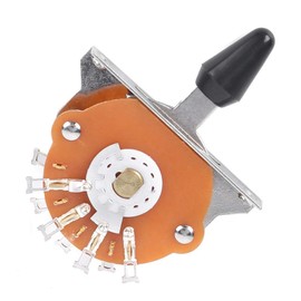 5 Way Guitar Switch, Guitar 5 Way Pickup Selector Guitar Toggle Switch Replacement Part for Electric Guitar (Black) Musical Instrument Accessories