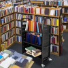 KODOM Book Cart, 200Lbs Library Cart, 30x14x49 Inch Single Sided