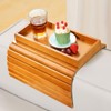 Kssiaz Couch Arm Tray, Bamboo Sofa Tray Table for Couch,