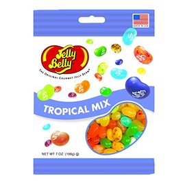 Jelly Belly Tropical Mix Jelly Beans, 16 Flavors, 7-oz, 12 Pack