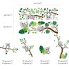 Runtoo Koala Wall Decals Animal Palm Tree Leaves Wall Stickers