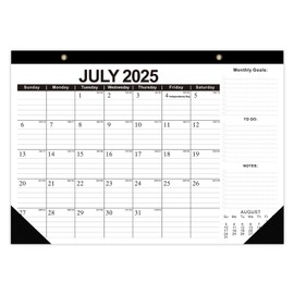 Desk Calendar 2025-2026, 18 Monthly Calendar from Jul 2025 -Dec 2026, 17" x 12" Desktop Monthly Calendar,Desk Calendar 2025-2026 with to-do List for Planning, Home,Office