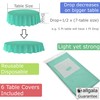 allgala Table Cover Water Proof Disposable Tablecloth-6PK Round 84"-Fresh Mint- for Party Birthday Wedding Picnic Fiesta Home Party Decorations