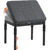 Adjustable Ottoman Pouf, 4 Height Position & 60 Degree Tilt
